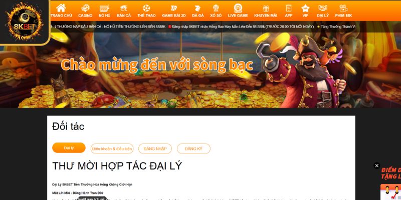 Sơ lược về chương trình đại lý 8KBET hấp dẫn